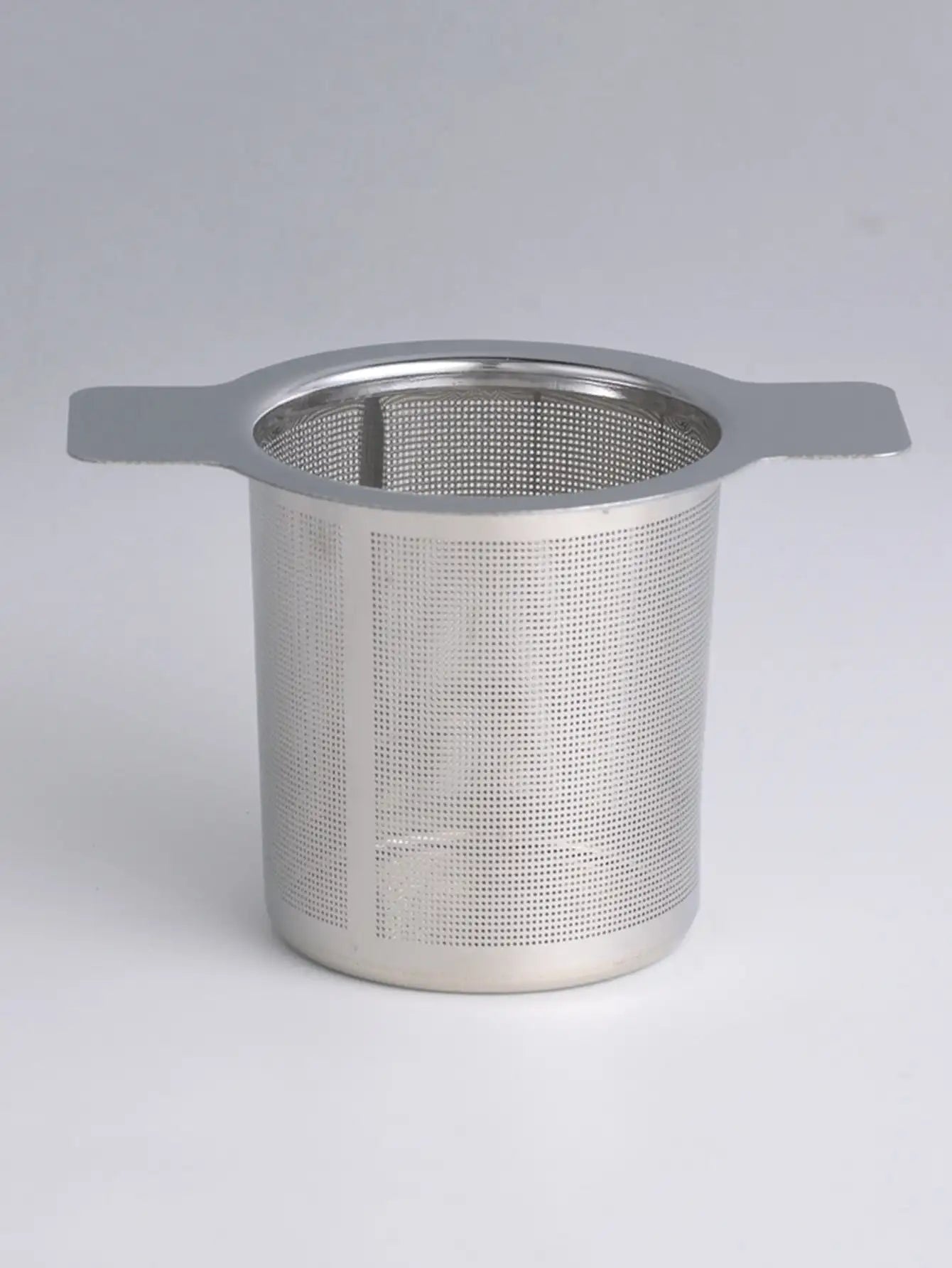 1Pc Double Handles Tea Infuser with Lid Stainless Steel Fine Mesh Coffee Filter Teapot Cup Hanging Loose Leaf Tea Strainer
