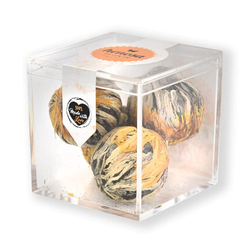 HENOSA 4Er Teeblumen Box: Teeblumen, 3 Stück (1Er Pack), Gemischte Früchte, Vegetarisch