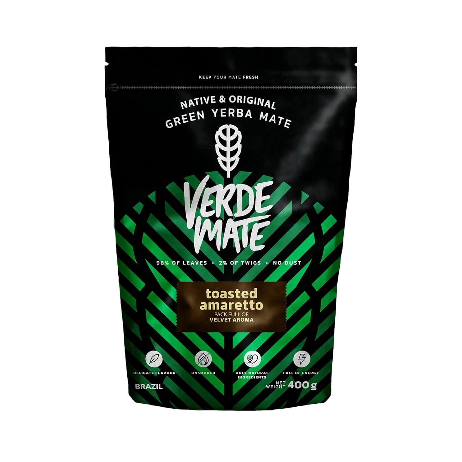 Verde Mate Amaretto Tostada 400G - Gerösteter Mate Tee Mit Mandeln
