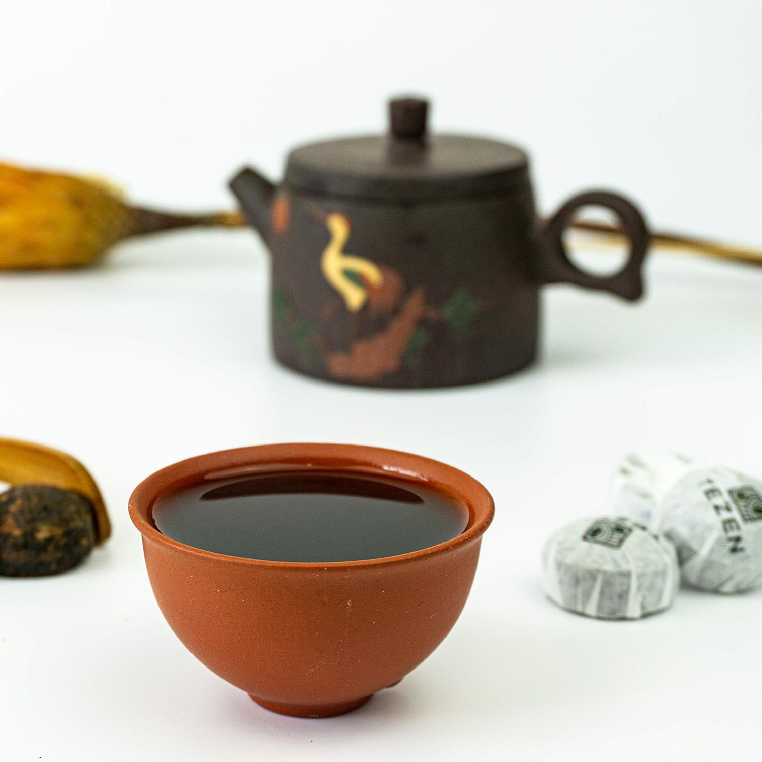 Bio Shou Pu Erh TEZEN Mini Tuo Aus Yunnan, China | Hochwertiger Chinesischer Shou Pu-Erh Tee Aus Traditioneller Herstellung (80)