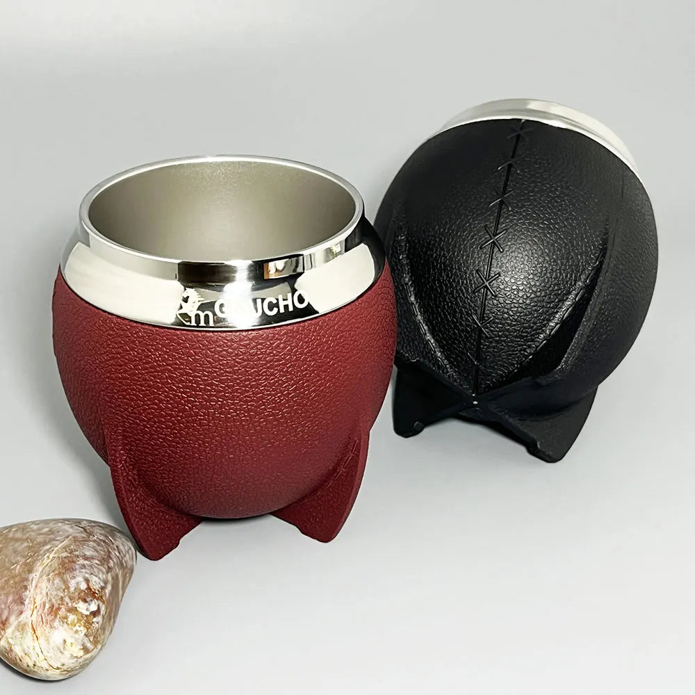 Yerba Mate Kit Stainless Gourds Cup 280Ml Heat Insulation with Removable Filter Straw Bombilla & Cleaning Brush Wholesale